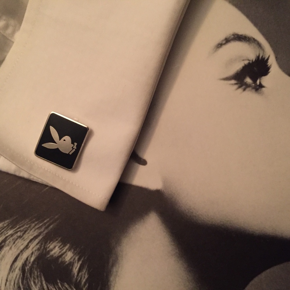 Vintage bunny cuff links